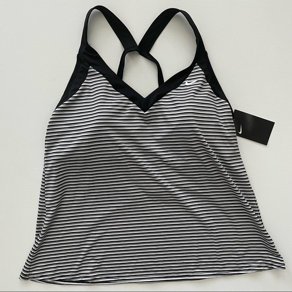 Nike Other - Nike Women’s V-Neck Stripe Print Tankini Size 1X